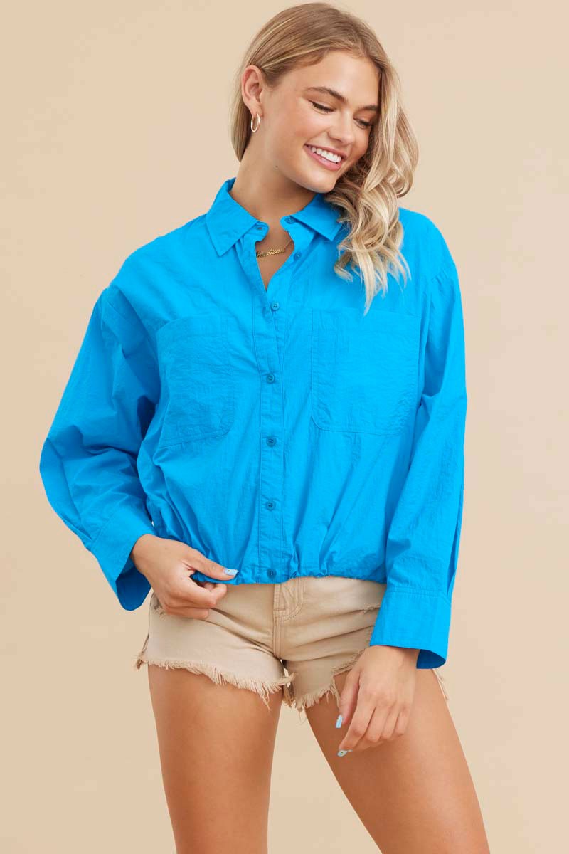 Button best sale down windbreaker