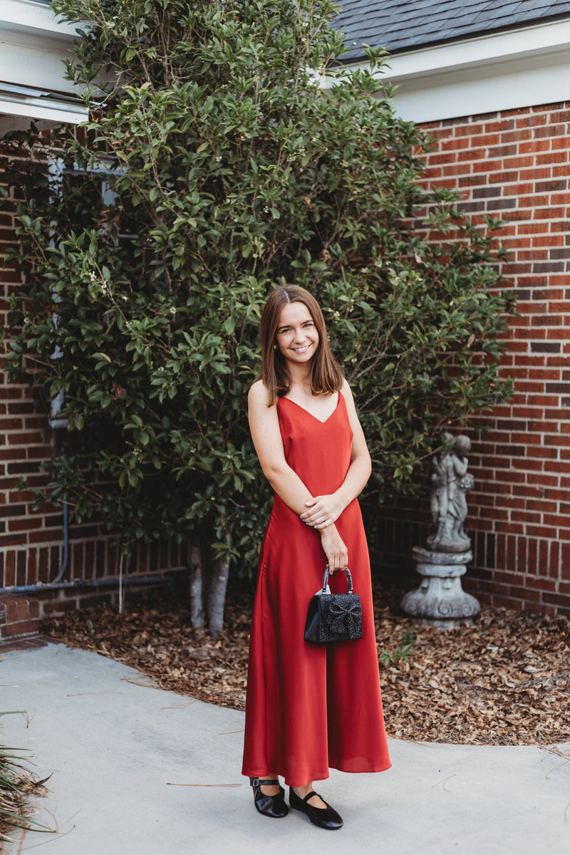 The Courtney Satin Slip Dress Sakari & Company The Courtney Satin Slip Dress Sakari & Company