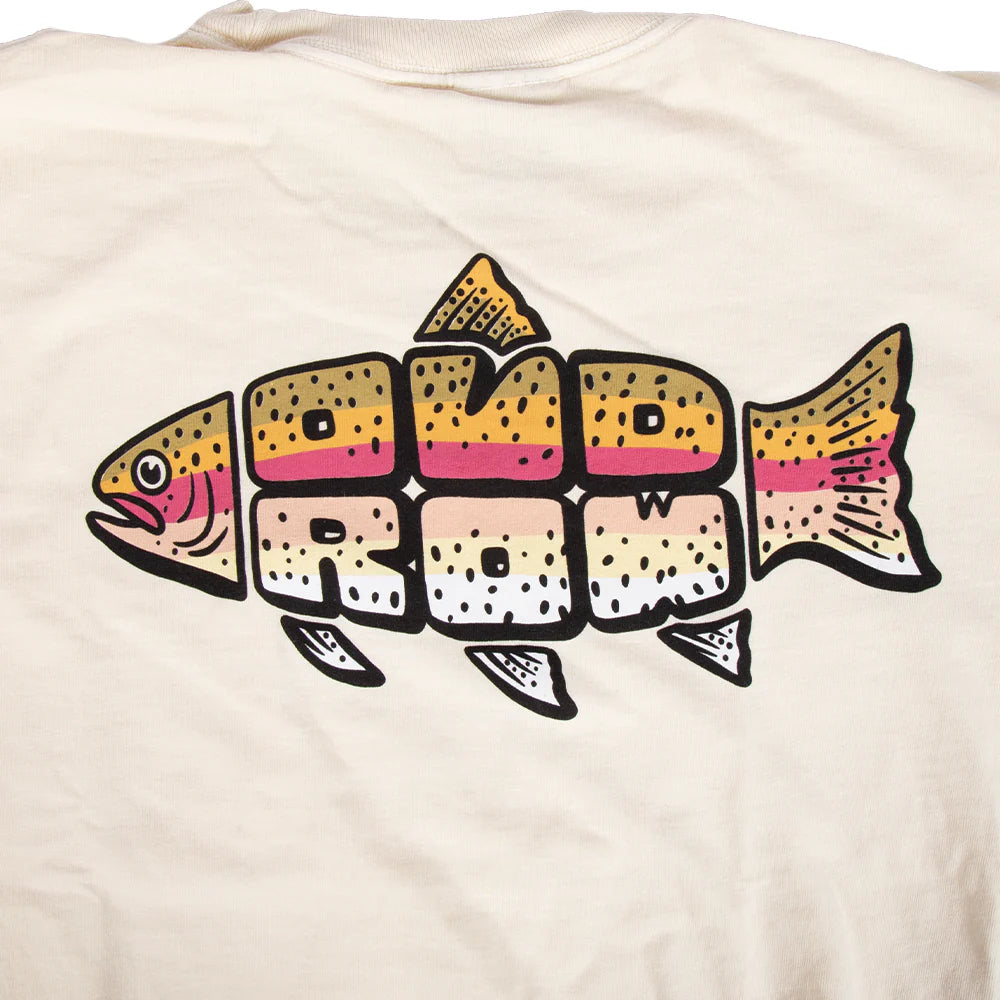 Trout Text Short Sleeve Pkt Tee