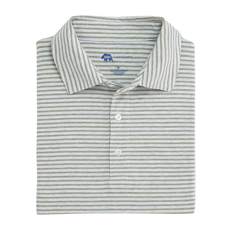 Two Color Row Stripe Icon Polo