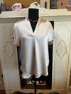 The Dana Crinkle Satin Top