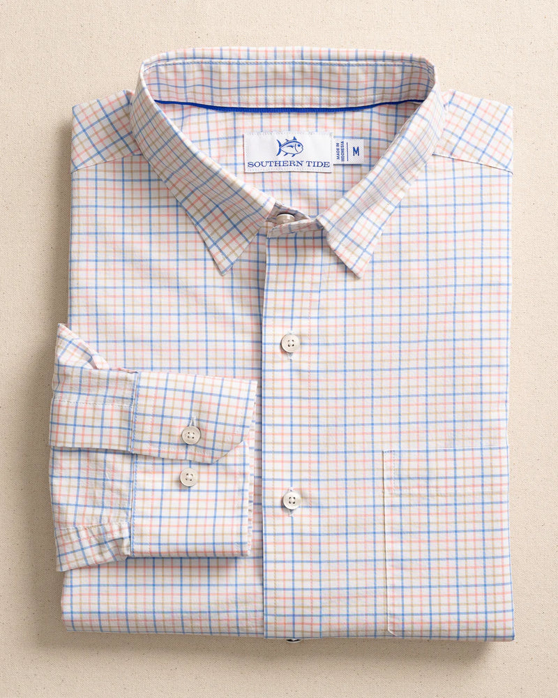 Men's Long Sleeve Charleston Plaid Sport shirt