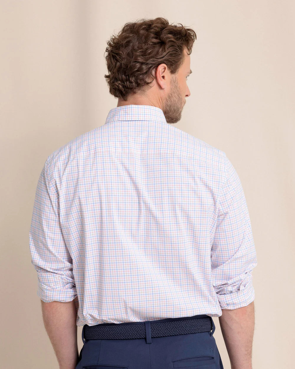 Men's Long Sleeve Charleston Plaid Sport shirt