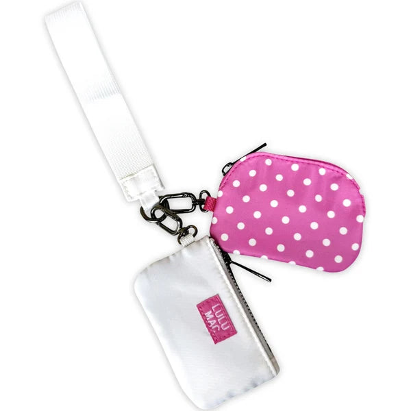 White/Pink Polka Dot