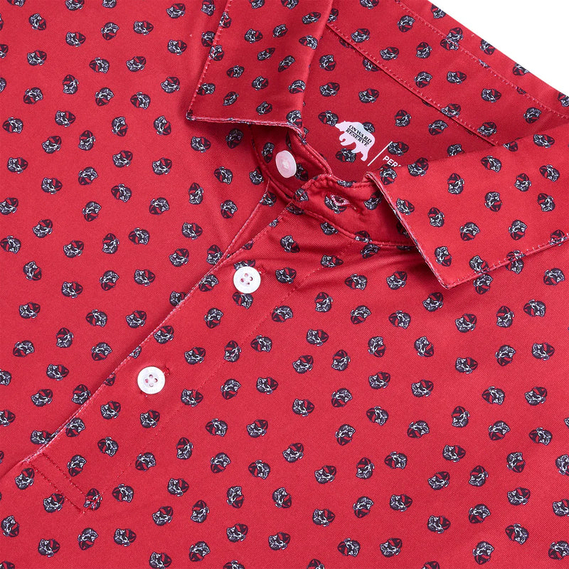 Vintage Bulldog Head Performance Polo