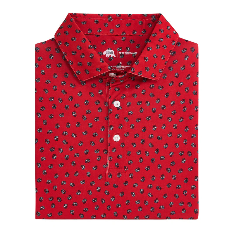Vintage Bulldog Head Performance Polo
