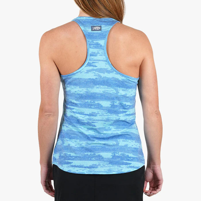 Women's Ocean Bound Printed Performance Tank | Air Force Shoreline Camo