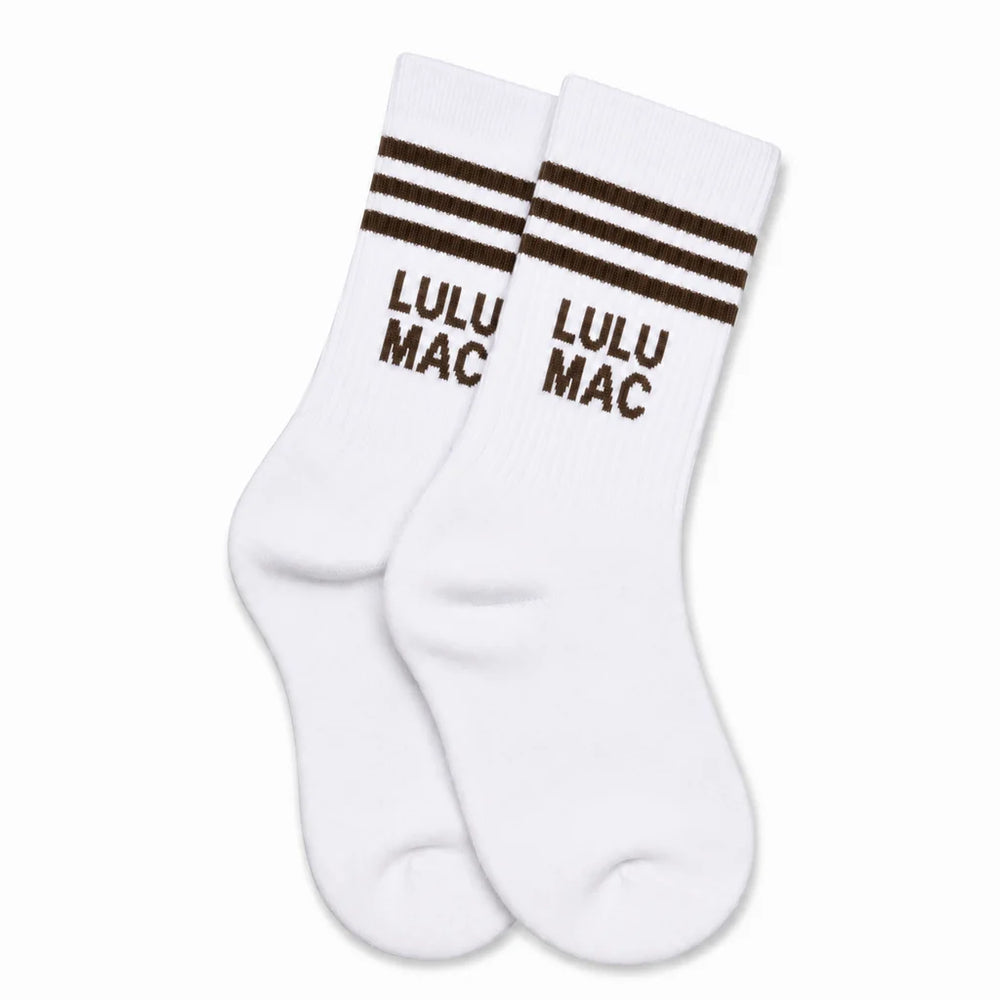 Brown Stripe/White