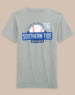 Youth Short Sleeve Skip Jack Baseball Heather Tee