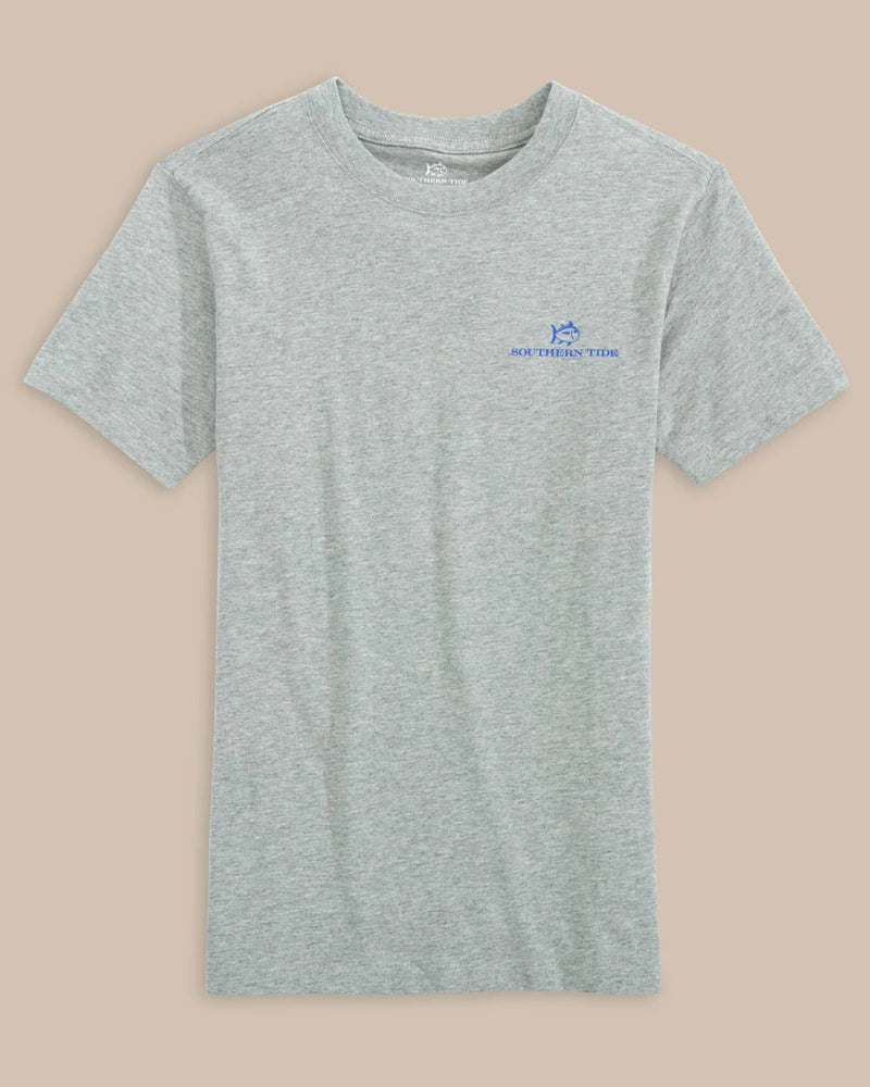 Youth Short Sleeve Skip Jack Baseball Heather Tee