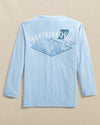 Youth Southern Tide Long Sleeve Shark Attack Performance Tee
