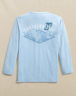 Youth Southern Tide Long Sleeve Shark Attack Performance Tee
