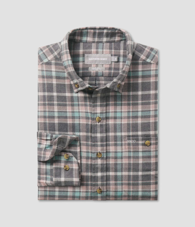 Pratt Long Sleeve Flannel Button Down