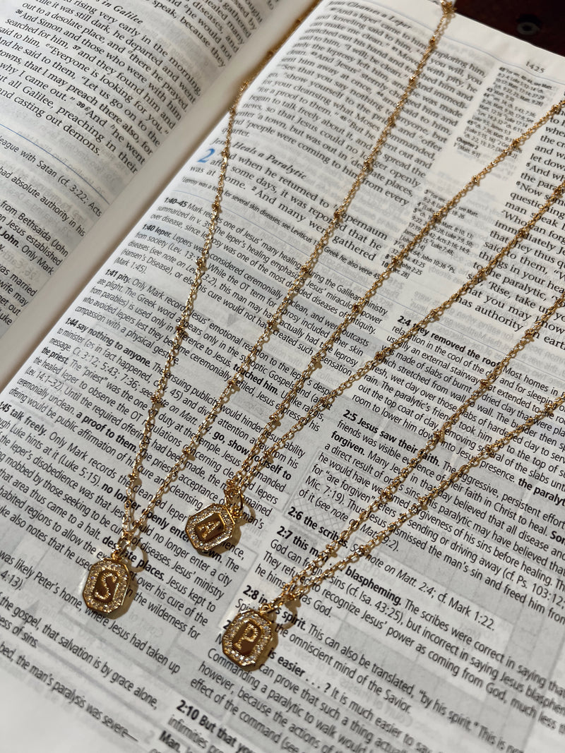HM Initial Necklace