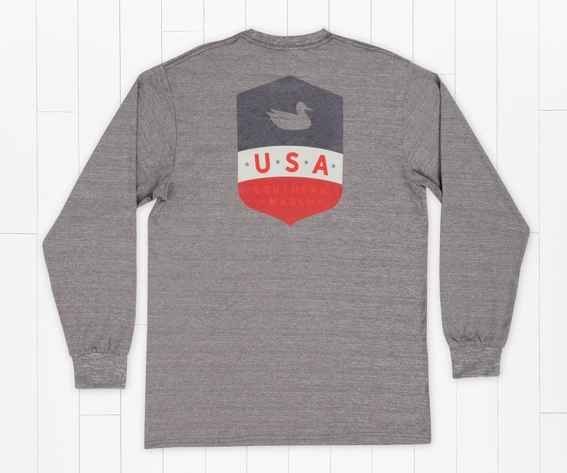 FieldTec Heathered Performance Long Sleeve Tee - Liberty