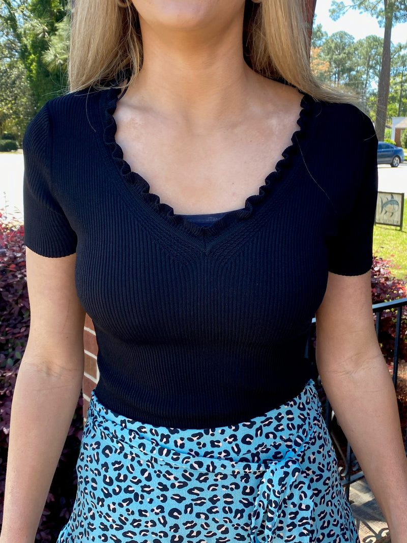 The Bea Ribbed Knit Top