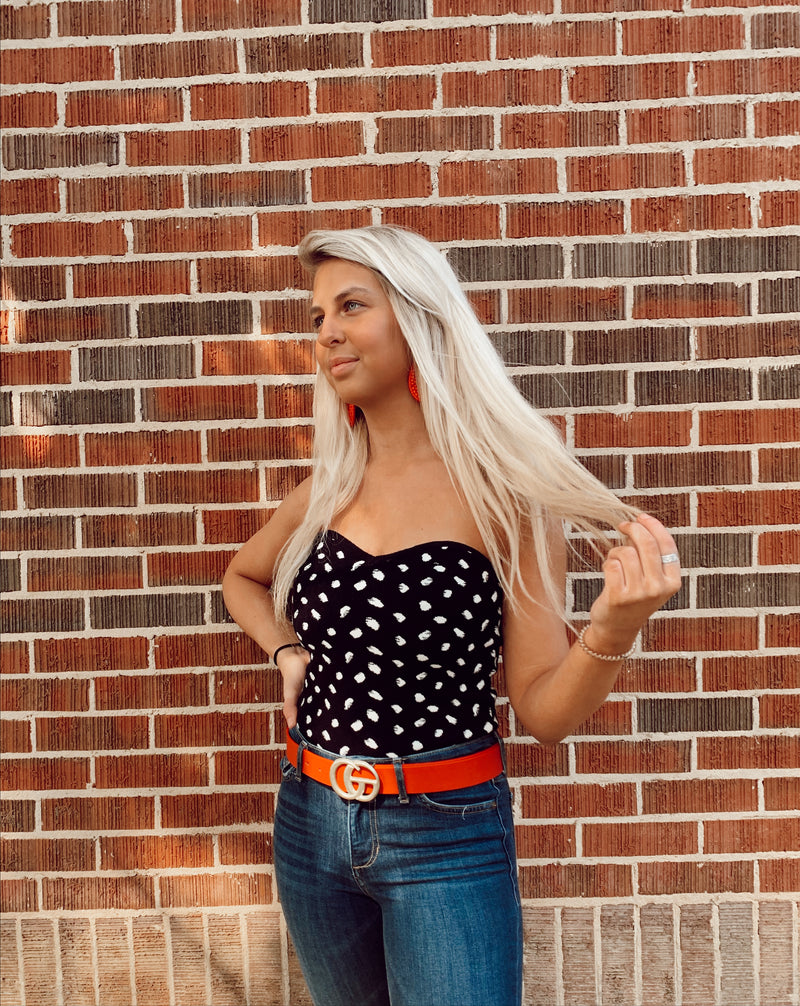 Polka Dot Sweetheart Top