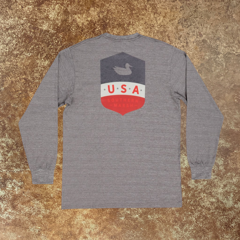 FieldTec Heathered Performance Long Sleeve Tee - Liberty