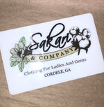 Sakari Gift Card