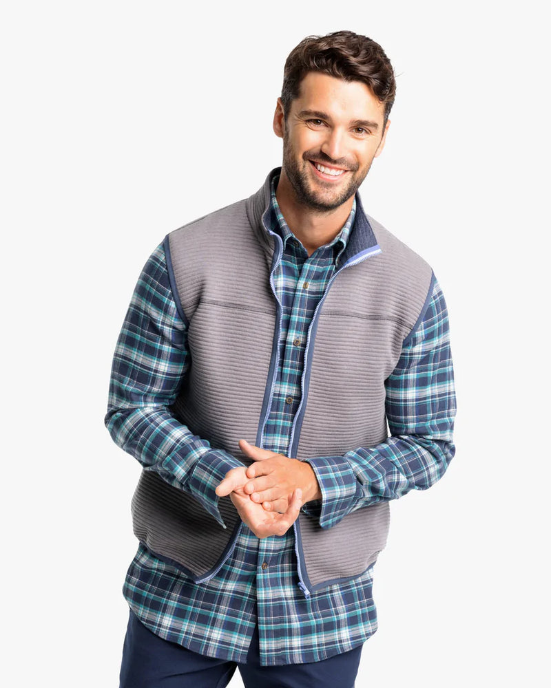 M's Southern Tide Ridgepoint Heather Reversible Vest