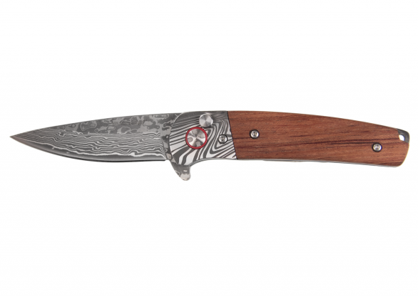 Wildcat - Damascus Rosewood Folder