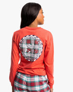 W LS Hthr Plaid SJ Med. Tee